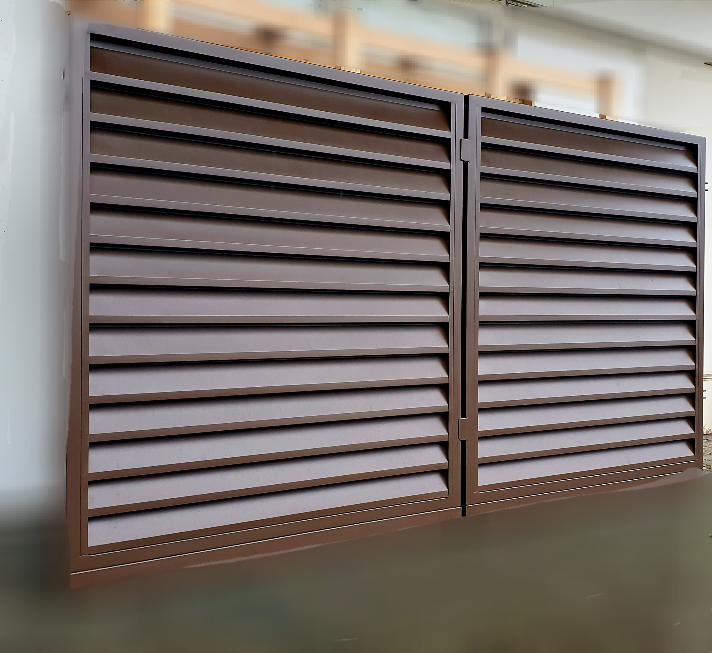 Dvojkrídlová brána Kreta 3m x 1.5m.Pozinkovaná, praškova farba hnedá polmatt.